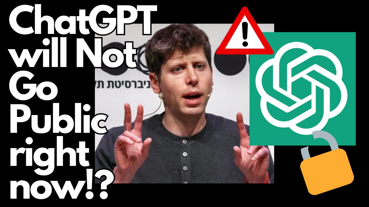 Sam Altman hesitant to go PUBLIC due to fear of "Strange Decisions" he may have to make?