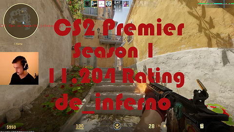 CS2 Premier Matchmaking - Season 1 - 11,204 Rating - de_inferno