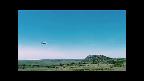Russian Su-25 Attack Aircraft Fly By At Low Altitudes In Donbass