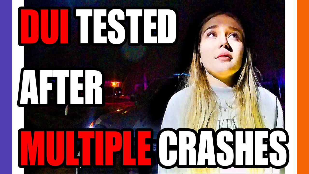 College Chick Crashes Multiple Times And Gets DWI Checked