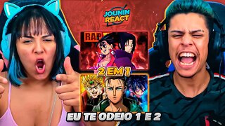 2 EM 1 | TK RAPS | Eu te odeio 1 e 2 | [React Rap Nerd] 🔥