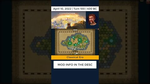 #oneturnadaychallenge #civ6 – Turn 100 - 100th TURN #shorts