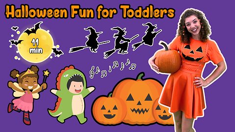 Halloween Fun for Toddlers 👻Two Sing along Songs 🎃