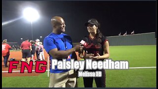 Melissa 3B Paisley Needham after 10-6 Regional Quarter Final Win Over Forney