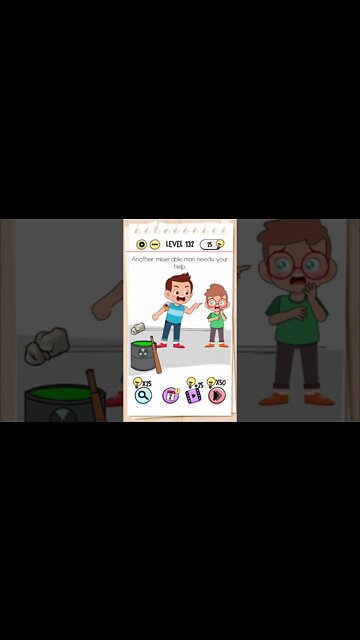 Brain Test Tricky Puzzles Level 132 Another miserable man needs your help.