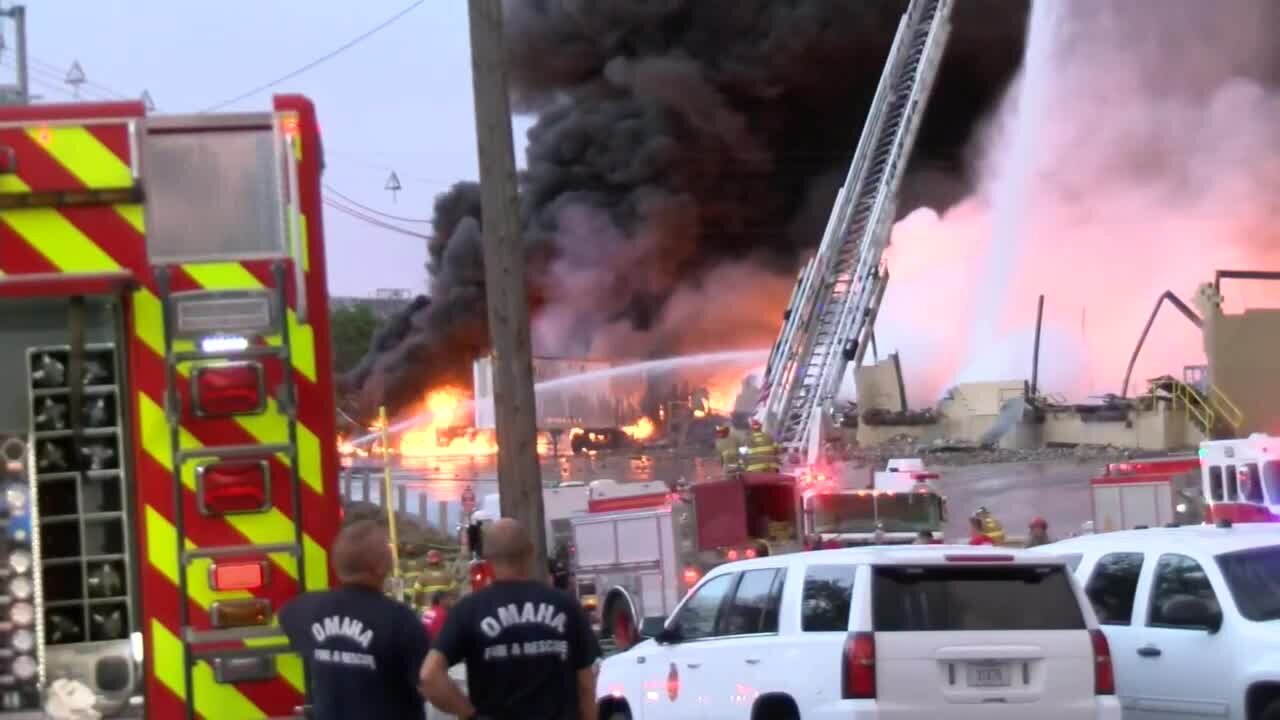 Team Coverage: Update on massive fire reported at facility south of downtown Omaha