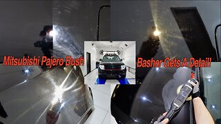 Black Trashed Mitsubishi Pajero Bush Basher Gets a Detail! P2 Paint Correction | Vlog 40.2