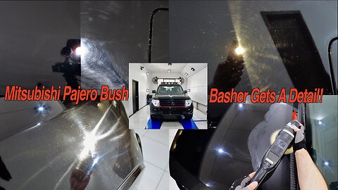Black Trashed Mitsubishi Pajero Bush Basher Gets a Detail! P2 Paint Correction | Vlog 40.2