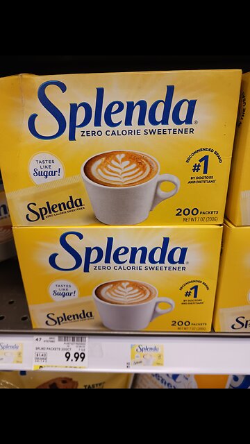 SUCRALOSE is SPLENDA & You're drinking it!
