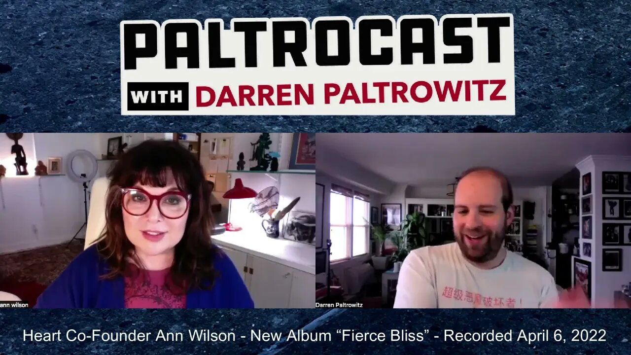 Heart's Ann Wilson interview #2 with Darren Paltrowitz