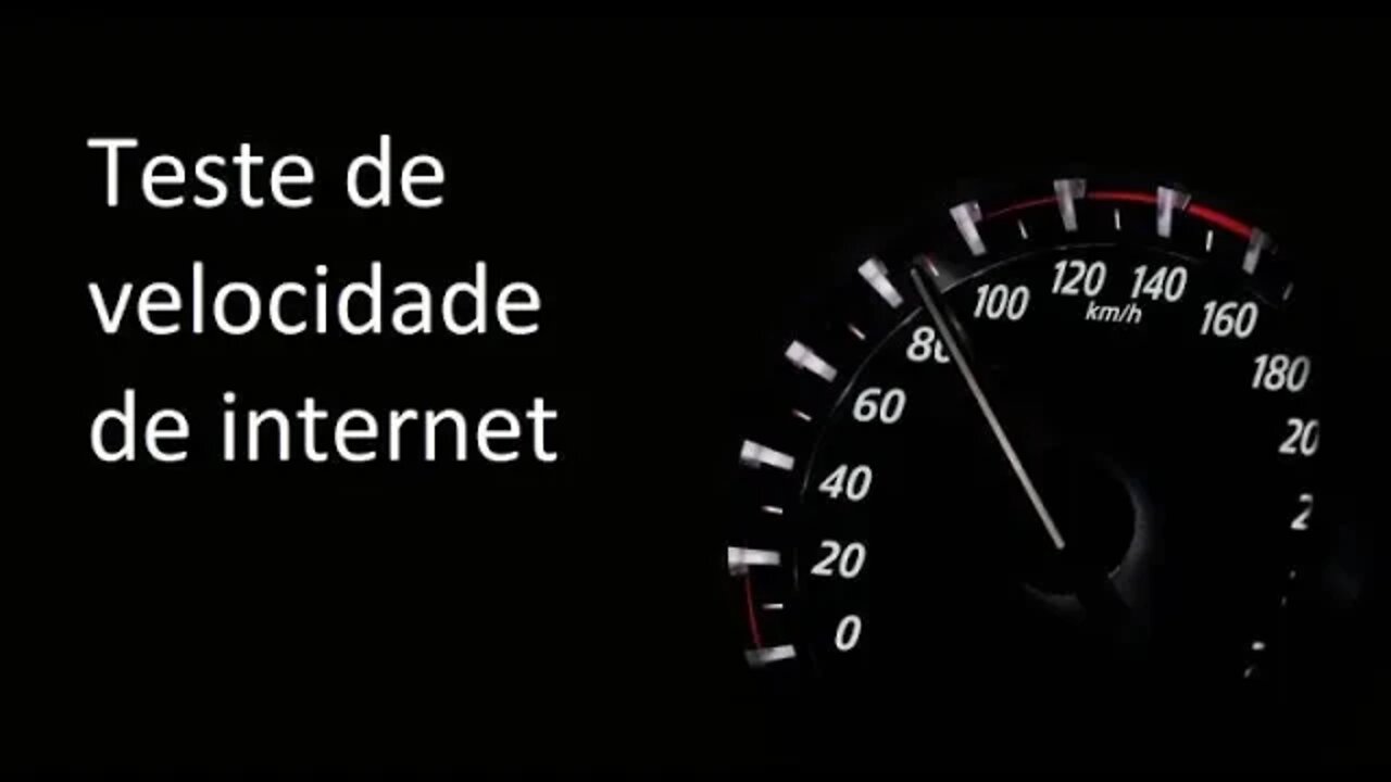 Teste de velocidade internet