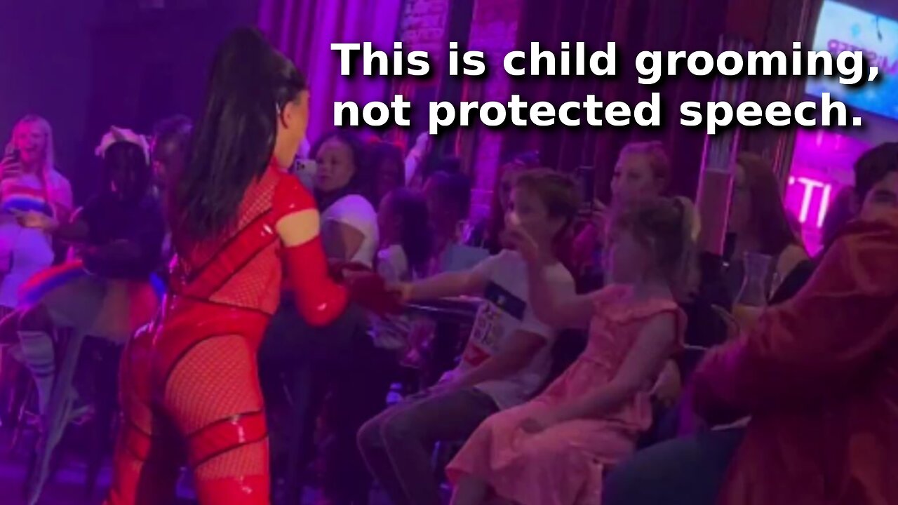 Not Letting Drag Show Trannies Groom Children is an Attack on Their Freedom of Speech 🤡🌎