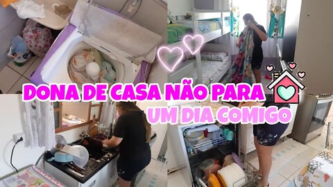 UM DIA COMIGO ,DONA DE CASA NÃO PARA + FIZ PAVE