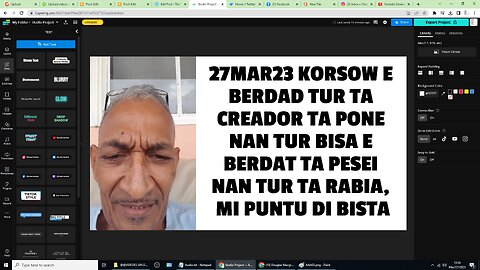 27MAR23 KORSOW E BERDAD TUR TA CREADOR TA PONE NAN TUR BISA E BERDAT TA PESEI NAN TUR TA RABIA, MI P