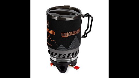 Primal Ridge Mammoth 1100ml Portable Solo Backpacking Stove. Piezo Ignition Propane Gas Jet Bur...