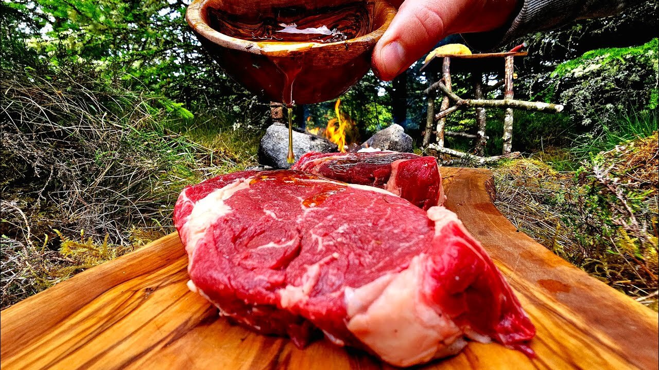 The JUICIEST STEAK prepared in Nature