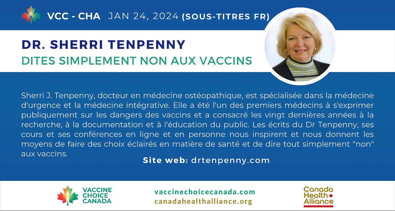 Sherri Tenpenny - Dites simplement NON aux vaccins