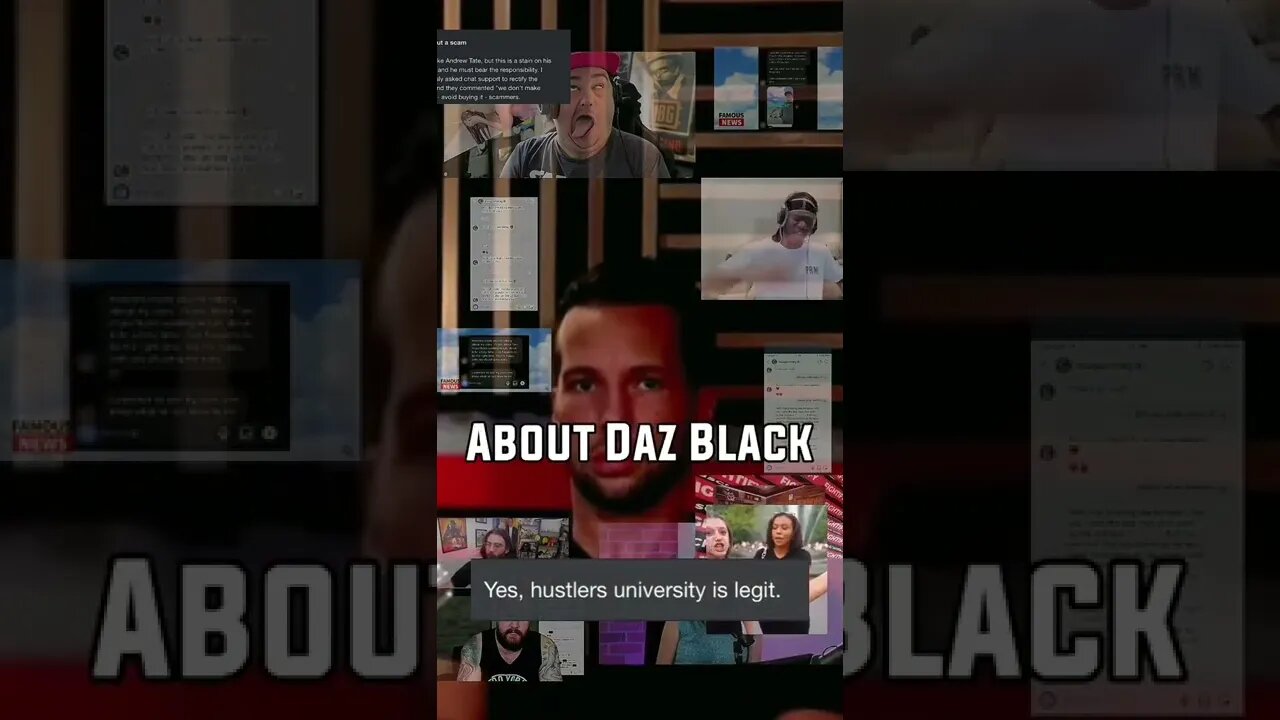 TRISTAN IS NOT HAPPY WITH DAZ BLACK #shorts