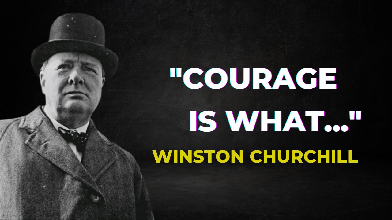 Winston churchill - inspirational talk about life and ourselves