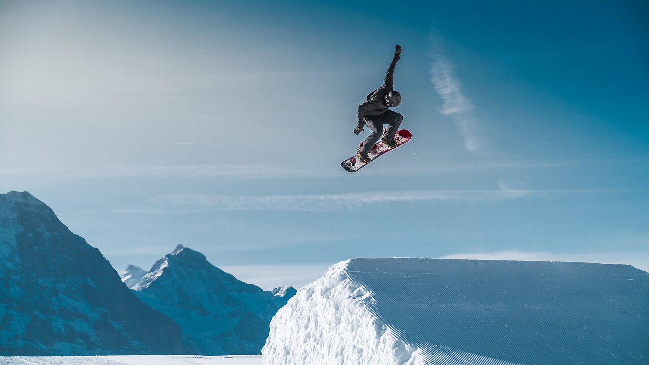 Amazing snowboarding in Kazakhstan