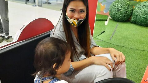 Walking with Bella & Daddy