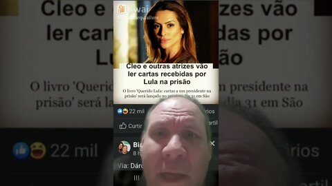 Cleo Pires e outras atrizes vão ler cartas recebidas por Lula na Prisão e livro será lançado