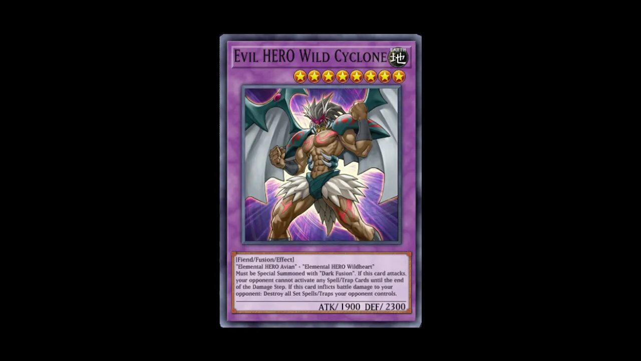 Yu Gi Oh! Evil HERO Wild Cyclone