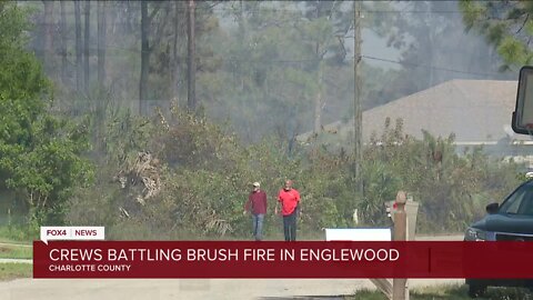 Englewood brushfire harms a home