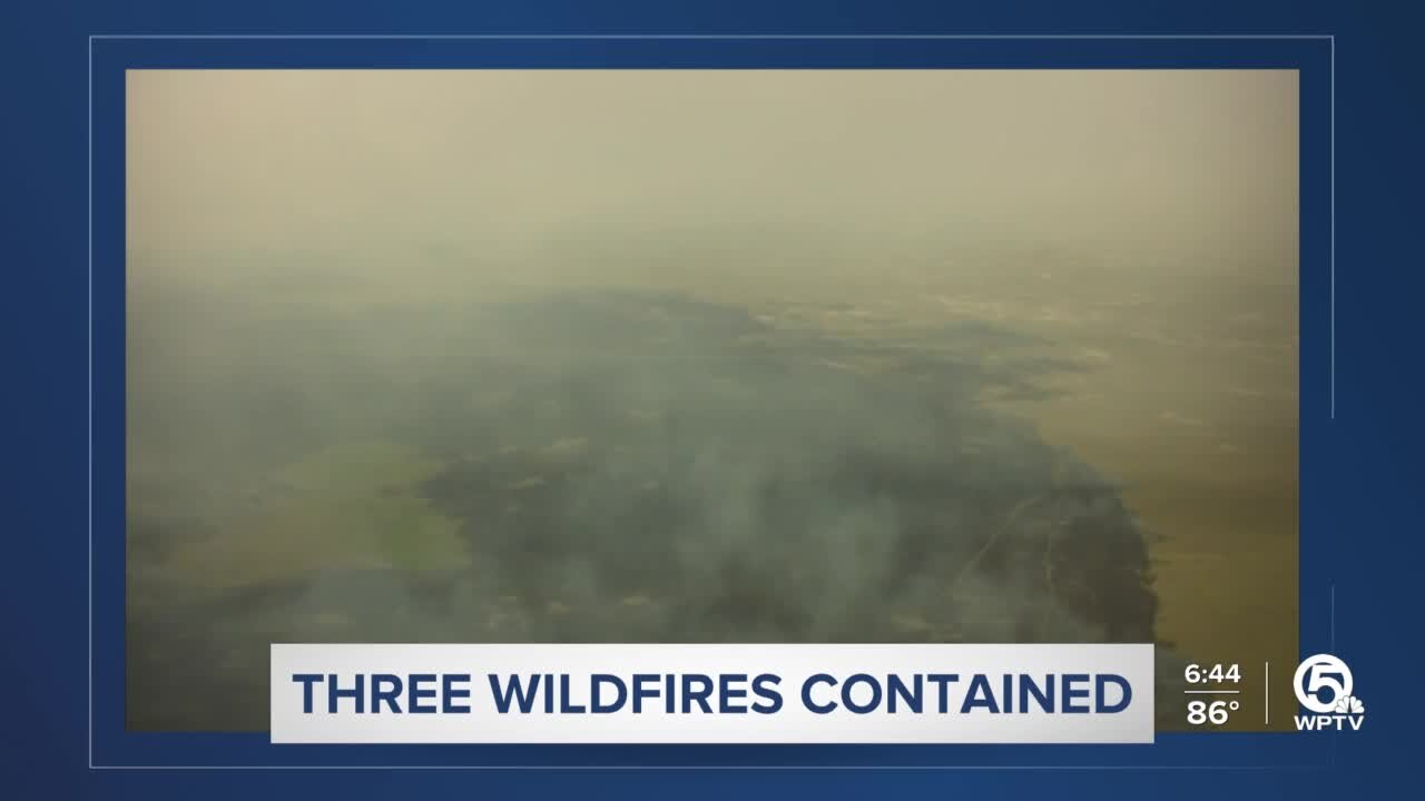 Everglades wildfires contained after 26,000 acres burn