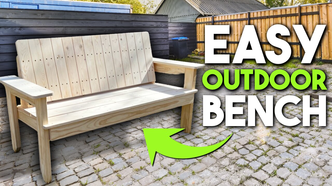 How to Build an Outdoor Bench Using Common Lumber!