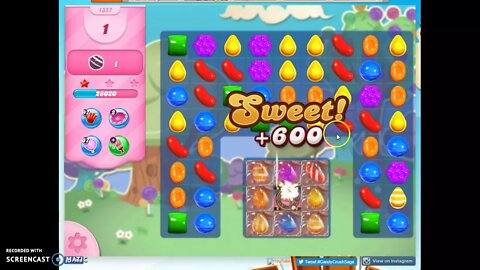 Candy Crush Level 1357 Audio Talkthrough, 1 Star 1 Booster