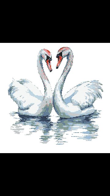 BEAUTIFUL SWANS Cross Stitch Pattern by Welovit | welovit.net | #welovit