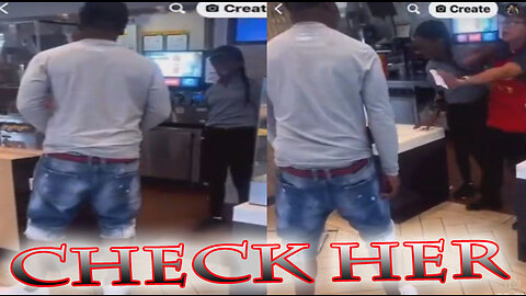 A Playa Check A Chick in McDonalds