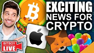 BREAKING CRYPTO NEWS: APPLE SUPPORTS METAMASK!! (BITCOIN HOLDS ABOVE SUPPORT)