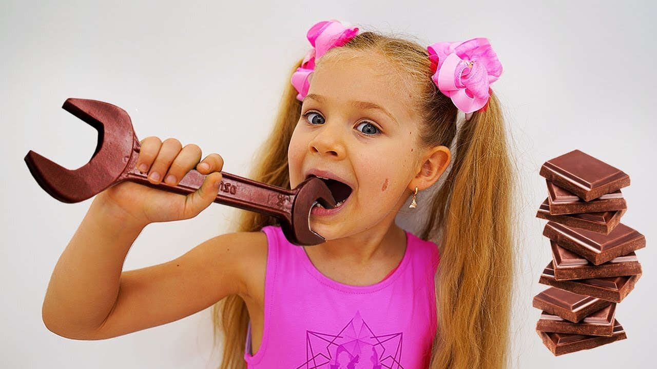 Diana and Roma staged a chocolate challenge