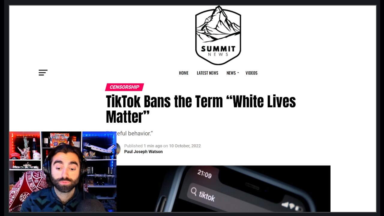 TikTok BANS The Term 'White Lives Matter', Scrubbing ALL Search Results!