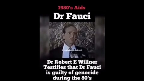 Dr Robert E Willner Testifies that Dr Fauci is Guilty Of Genocide