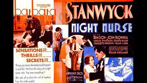 NIGHT NURSE 1931 Early Barbara Stanwyck Thriller with Clark Gable FULL MOVIE in HD