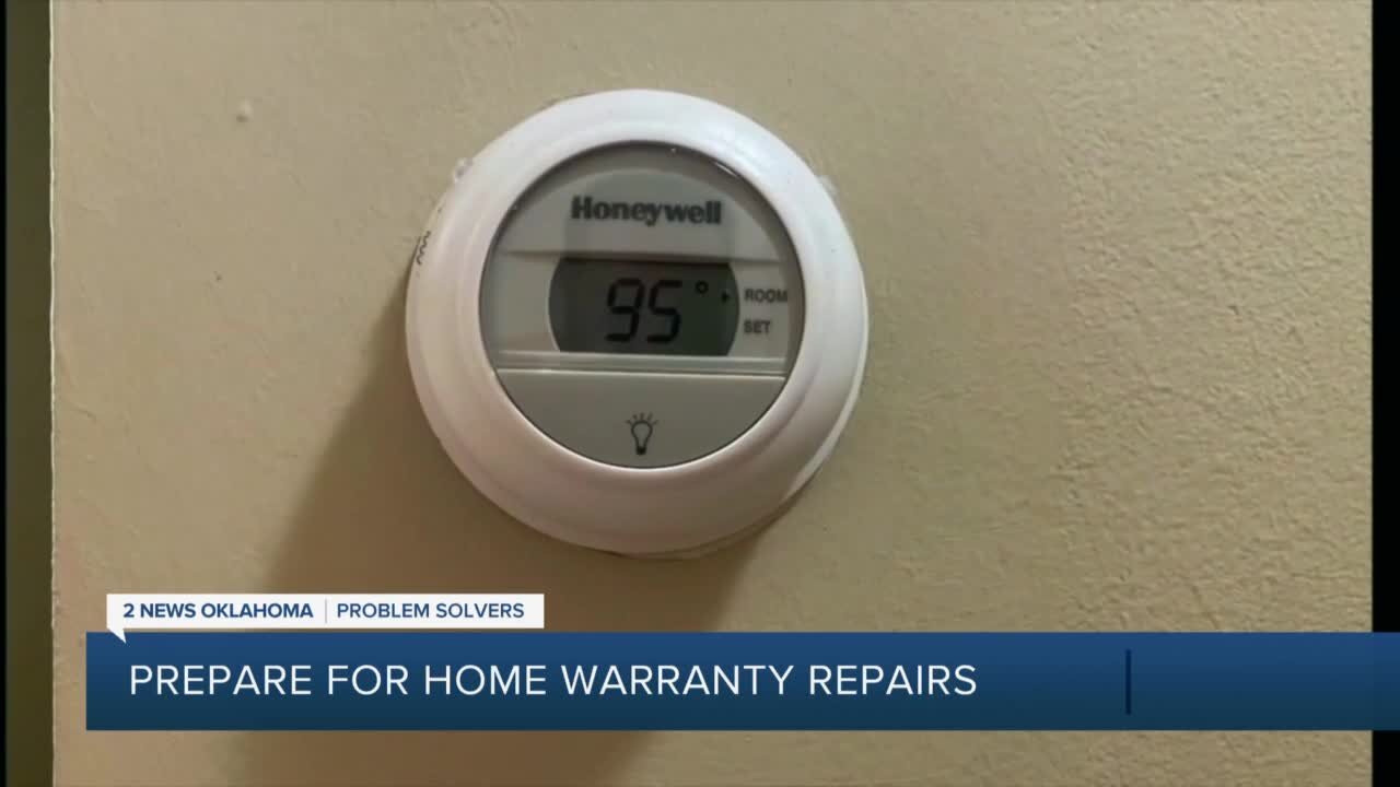 Prepare for home warranty repairs