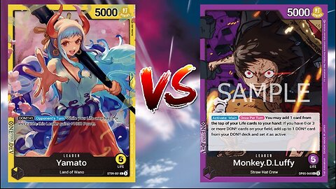 One Piece TCG Yamato Big Mom VS Purple Luffy!!