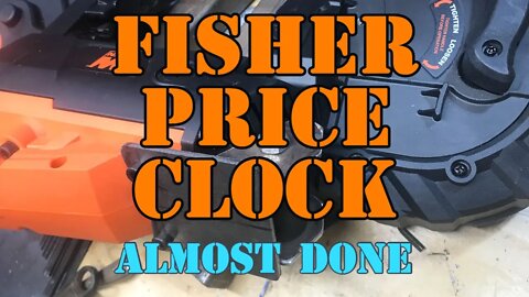 Vintage Fisher Price Clock - Installed the Button - Almost done