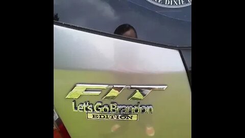 My car upgraded to the Let's Go Brandon Edition