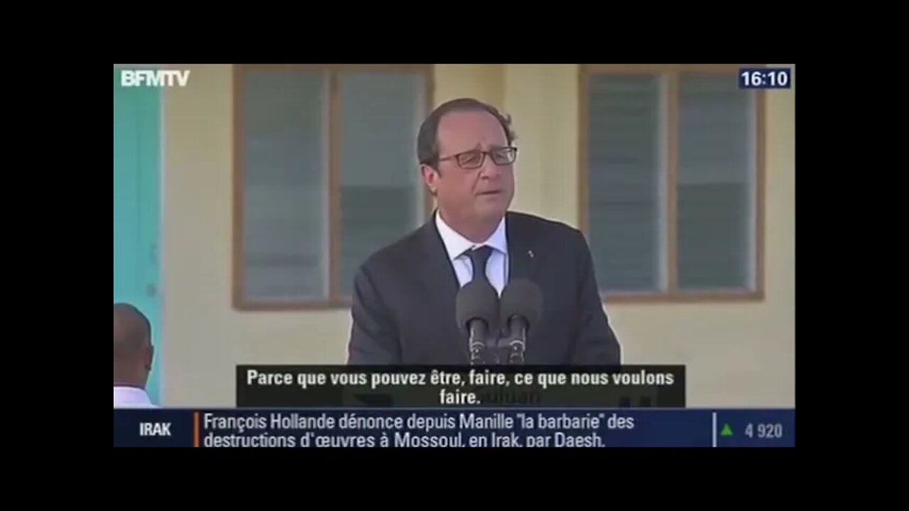 François Hollande Discours « you can be proud of you »