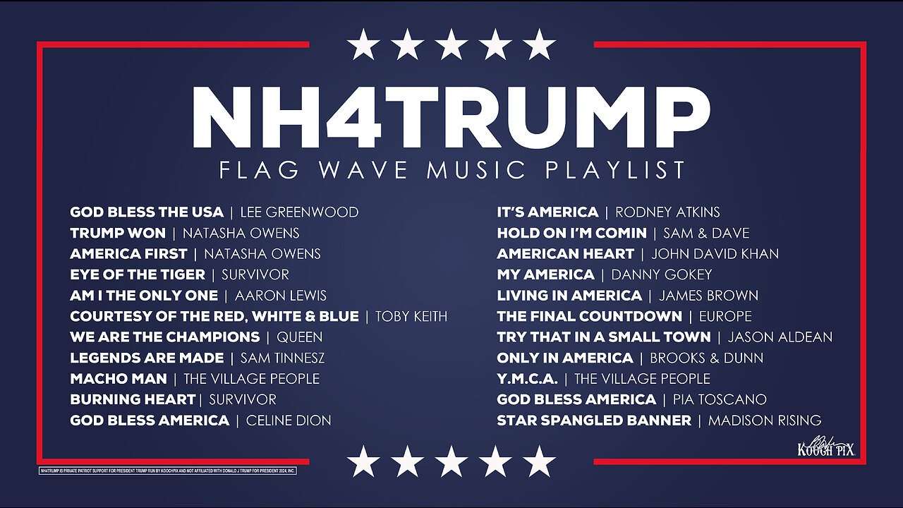 NH4TRUMP - TRUMP FLAG WAVE | MUSIC PLAYLIST