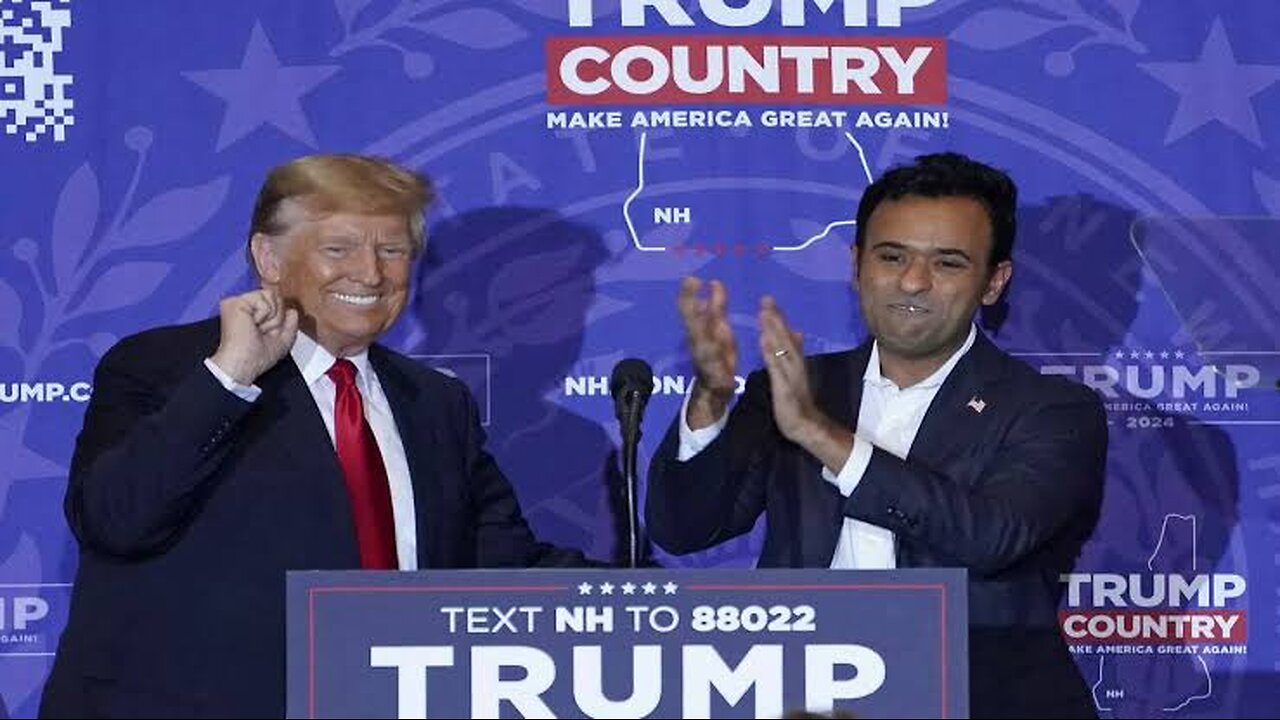 BREAKING NEWS: Vivek Ramaswamy Joins Trump At New Hampshire Rally To Encourage Voters To Support Him