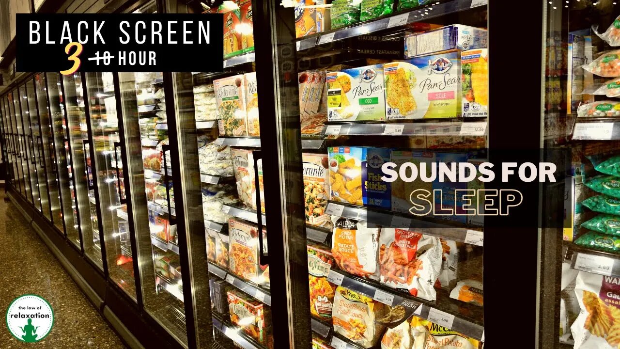 Freezer Sounds for Sleeping | 10 hours Black screen