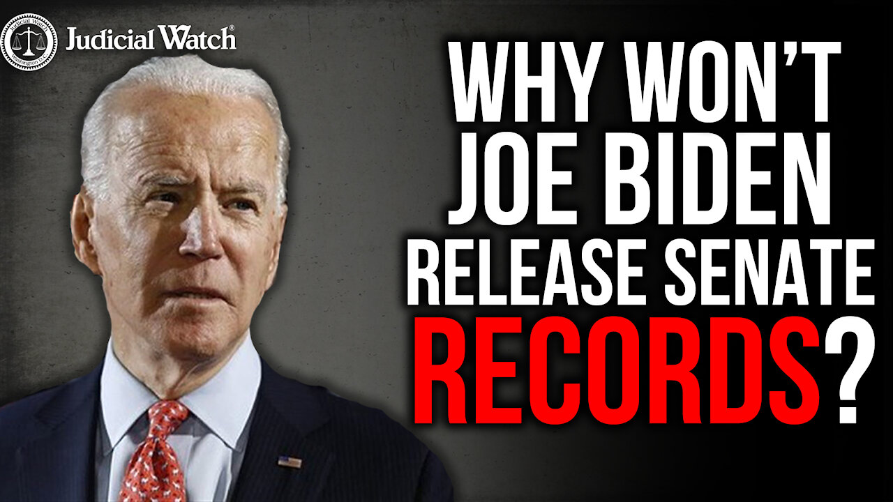 Why Won’t President Biden Release His Senate Records — What is He Hiding?