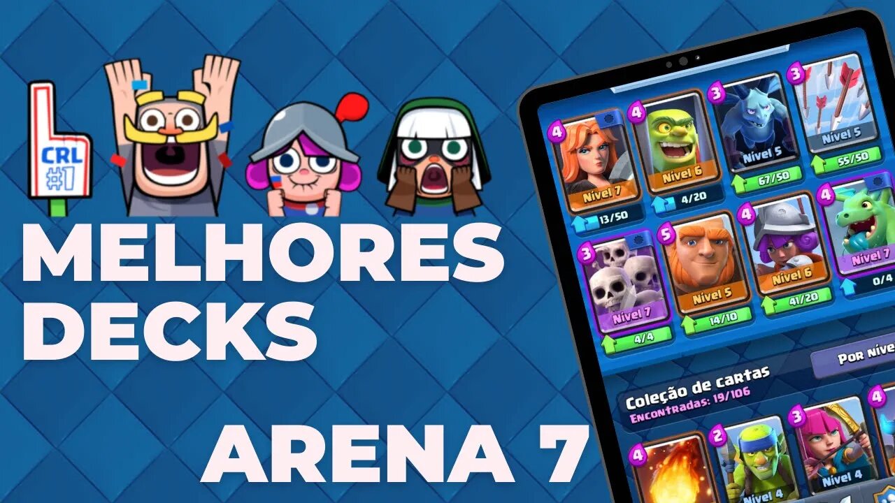 ARENA 7 - MELHORES DECKS #shorts #clashroyal #clash #clashroyale #royale