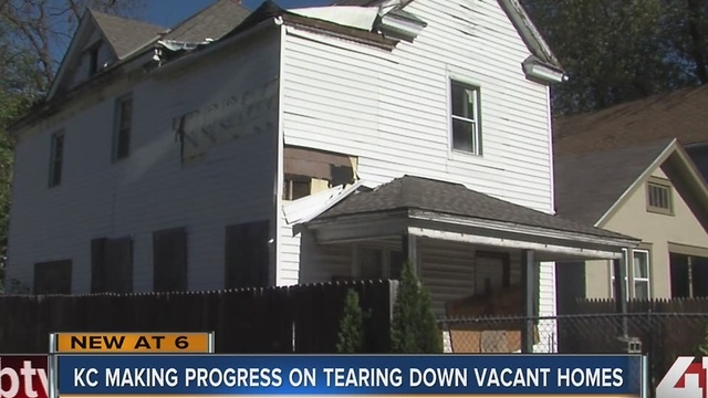 KC making progress on tearing down vacant homes