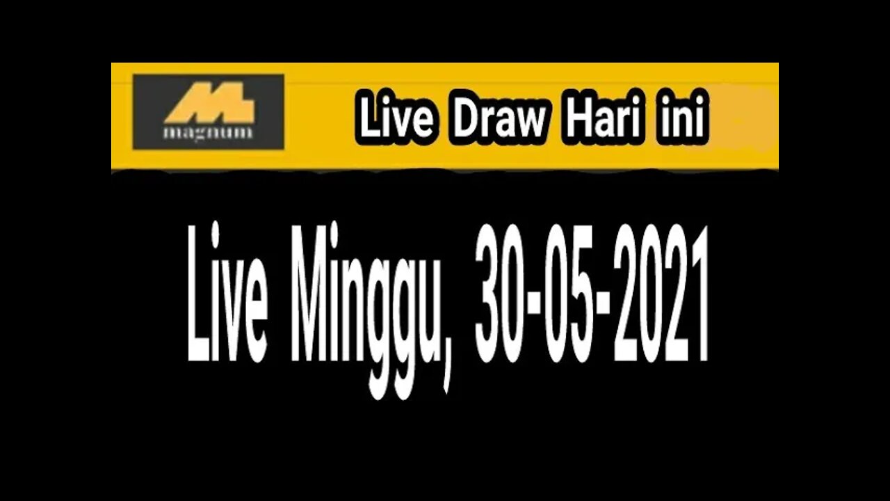 Live Draw magnum 4d hari ini